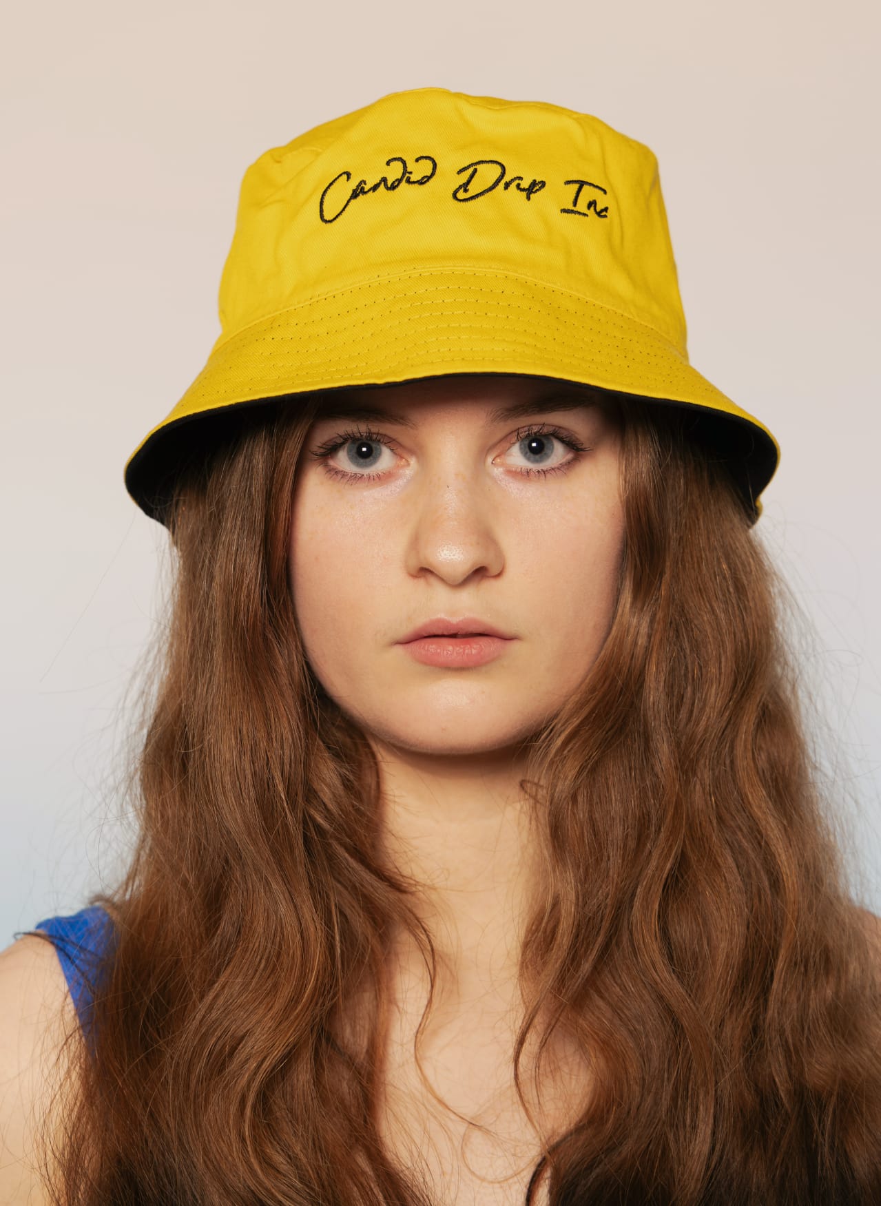 Candid Drip “Off-Duty” Reversible Bucket Hat — Black / Electric Yellow