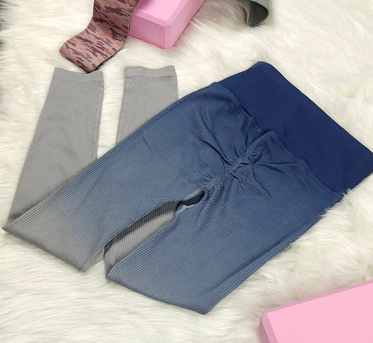 Ombre Denim Blue Leggings