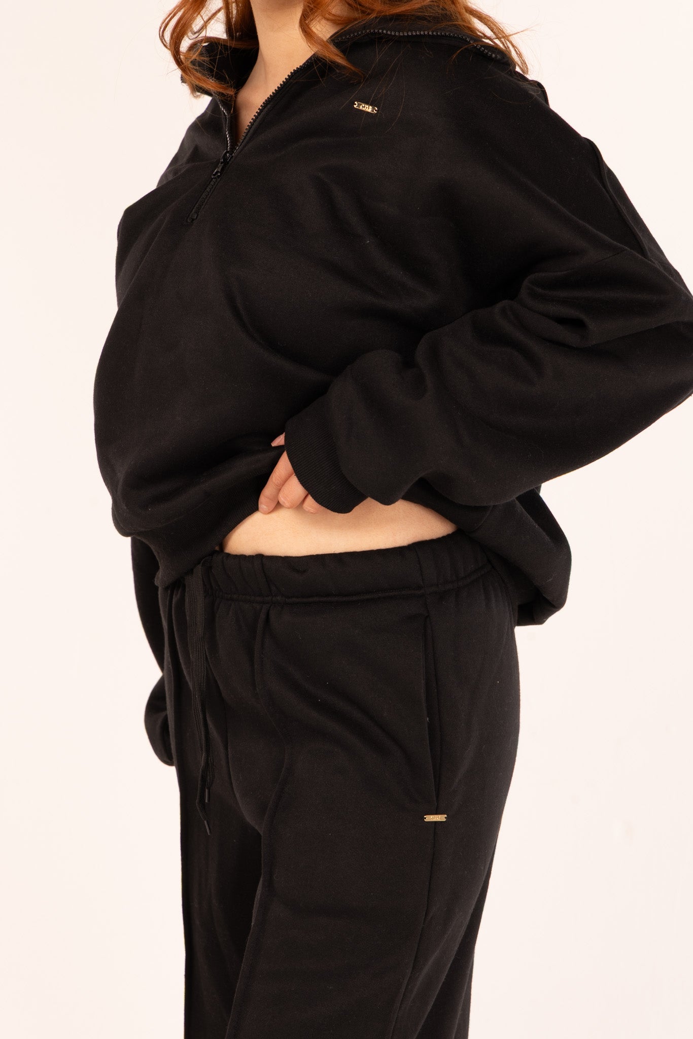 Elevate Wide Leg Joggers – Black